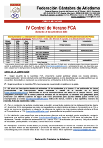IV Control de Verano FCA @ Santander